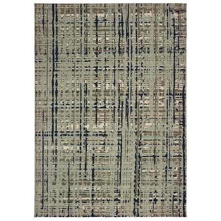 Oriental Weavers 9 ft. 10 in. x 12 ft. 10 in. Montage Rectangle Rug Blue M8020B300390ST
